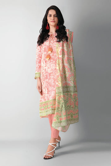 A21331 Pink Khaadi Autumn Collection 2021